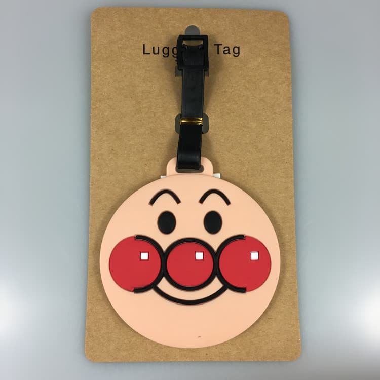 Etiqueta de bagagem fofa indispensável para viagem Anpanman Miaomiao Roxo Ovo Salgado Superman Etiqueta de bagagem KWUY