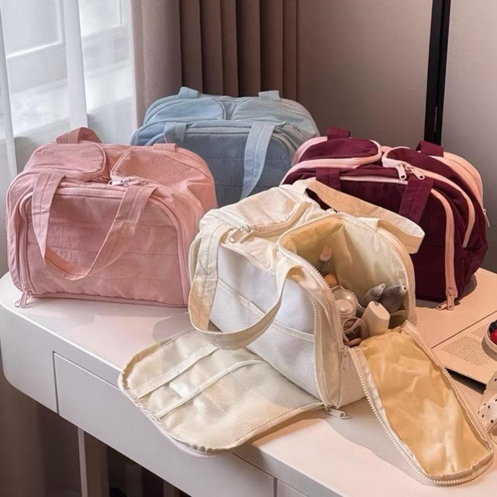 Bolsa cosmética portátil de grande capacidade, lavagem portátil de cosméticos para viagem, armazenamento Milly_Shop