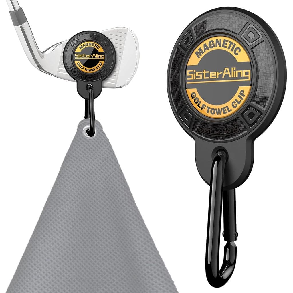 Clipe Magnético para Toalha de Golfe, Acessório Magnético Industrial Removível Projetado para Fixação Forte em Carrinhos