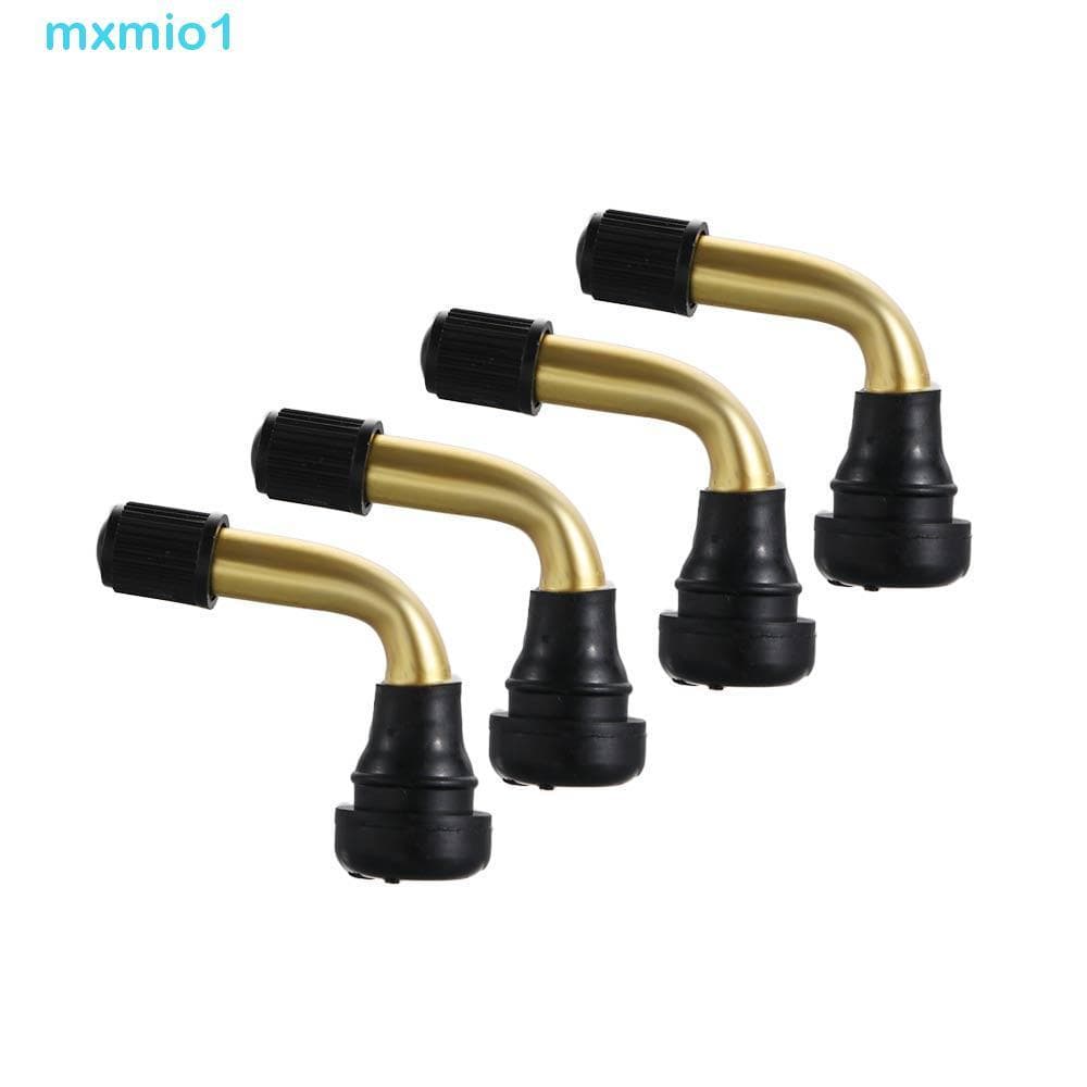 MXMIO1 Válvula De Pneu Haste 4 Peças De Roda De Bicicleta Elétrica Ângulo Reto Borracha Latão 90 Graus