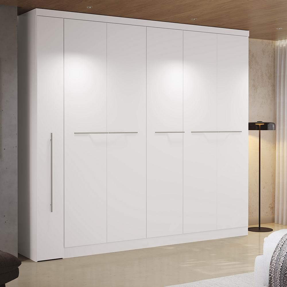 Guarda-Roupa Casal Kappesberg 6 Portas 6 Gavetas Branco