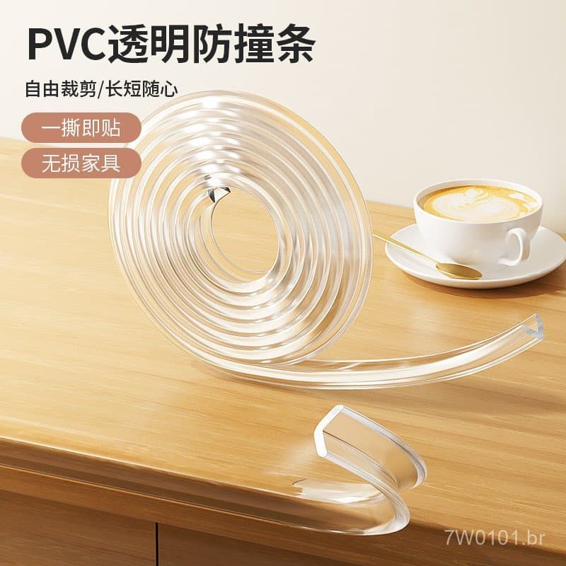 Protetor de cantos transparente anti-colisão para crianças, protege cantos de mesas e paredes contra batidas e colisões,