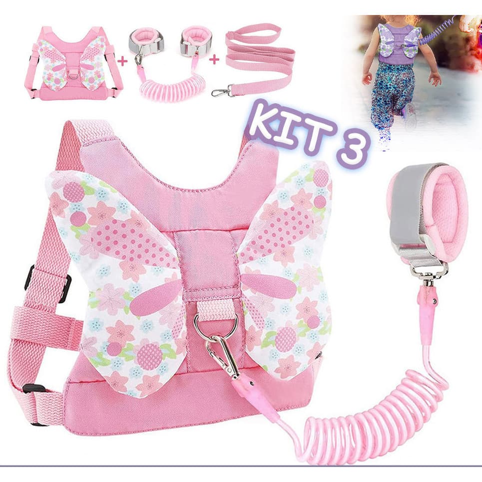 Coleira Infantil Mochila Guia De Segurança Anti Perda Cinta iBoa Presentes