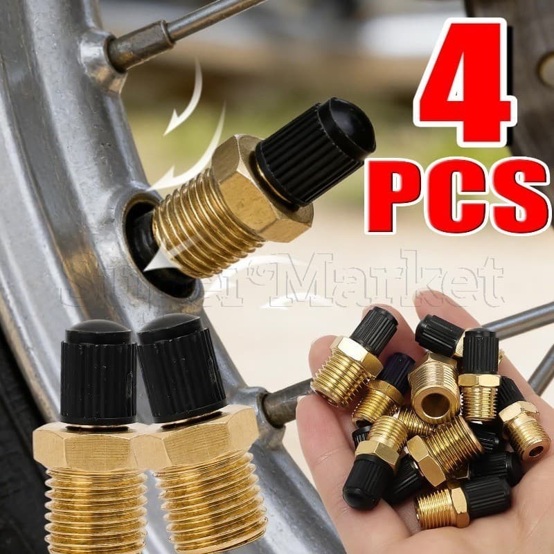 Núcleo De Válvula De Motocicleta Para Carro-Acessório De Substituição De Rosca Universal-Haste Cobre Sólido-Anticorrosão