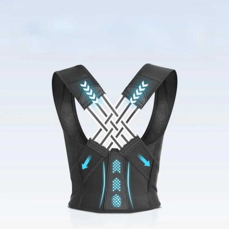 Cinta de Correção Postural Unissex Alívio de Dor Ajusta Postura homem e mulher