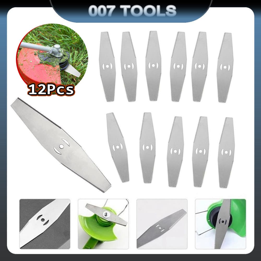 Kit 12 Peças Lâminas De Cortador De Grama Aparador De Bermas