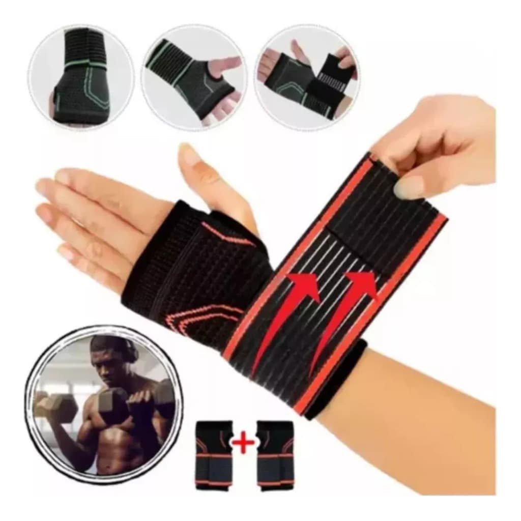 Munhequeira Faixa Para Punho Pulso Ortopédica Dedos Livres