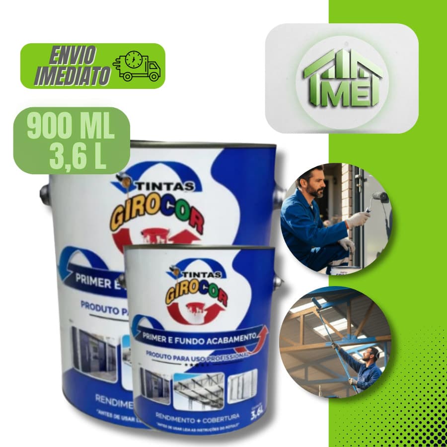 Zarcão Primer Fundo Preparador 3,6 Litros Cinza