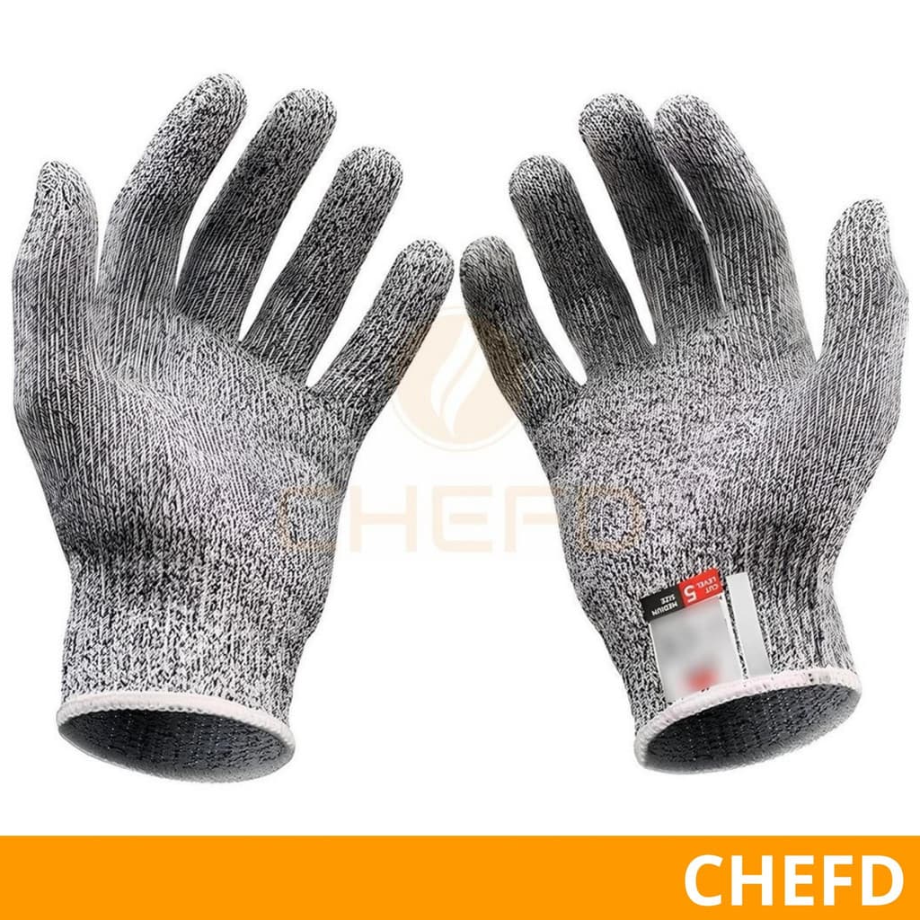 Par de Luvas Anti-corte Proteção Profissional Resistentes Seguras EPI Açougueiro