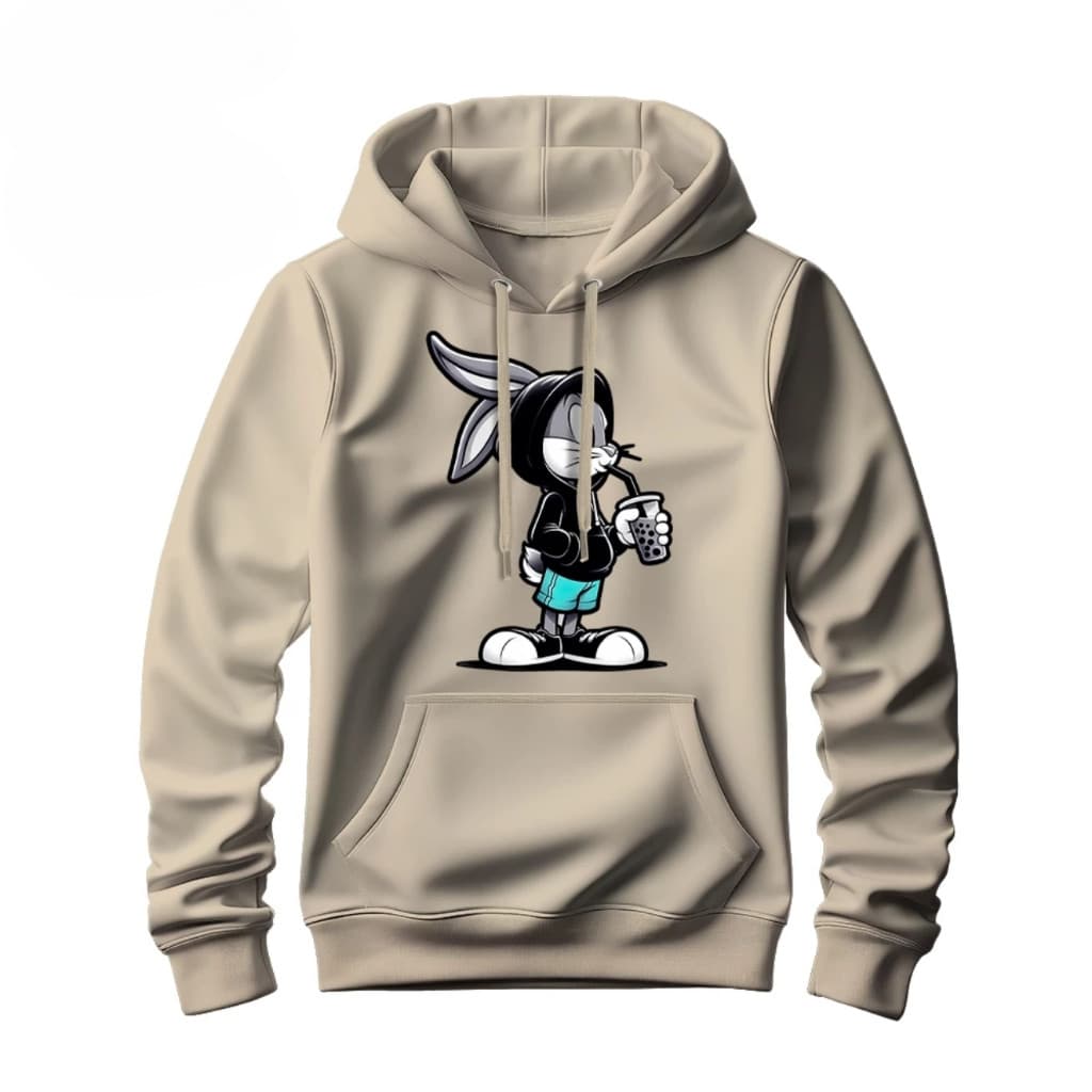 Moletom Blusa de Frio Premium Canguru Coelho Vibes Pernalonga Style Streetwear Unissex