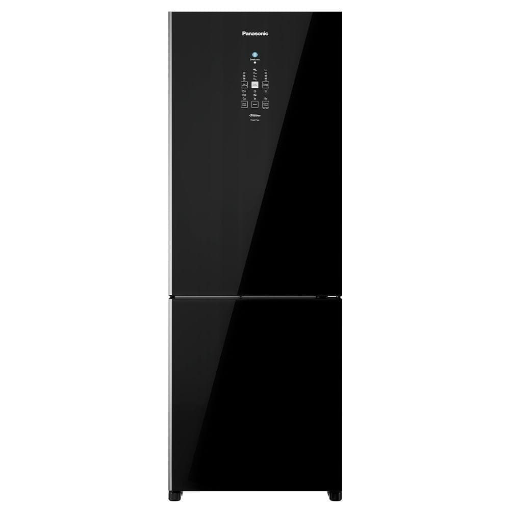 Refrigerador Bottom Freezer Inverter Panasonic de 02 Portas Frost Free com 511 Litros Black Glass - NR-BB71GV7B