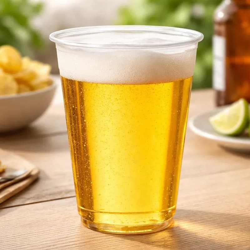 Copo Descartável PP 300/330ml para Chopp Cerveja Refrigerante Açai Drink Agua Resistente