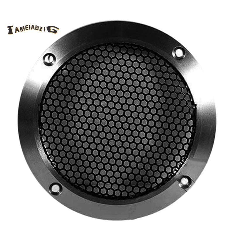 [Entrega Rápida T] Tampa Da Grade Do Alto-Falante Tweeter Carro De Alumínio De Malha De Metal Completa Para Aprimorament