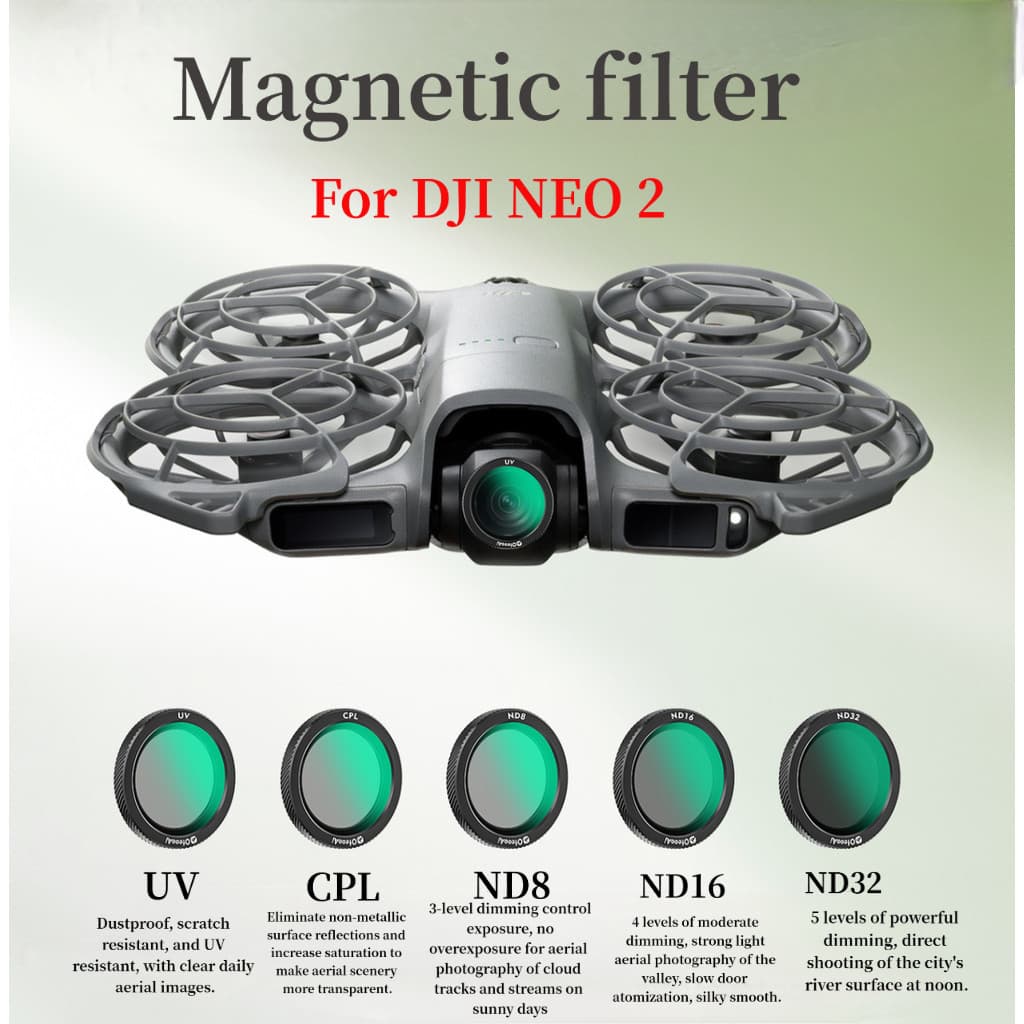 Adequado Para DJI NEO 2 Espelho De Proteção De Filtro Magnético , Polarizador ND Escurecimento UV