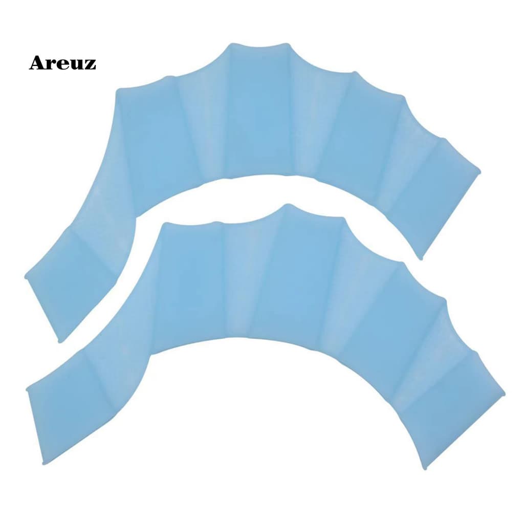 Swim Training Fins Silicone Swimming 1 Pair Hand for Kids Adults – Beginner to Professional Aquatic Webbed Flippers fo