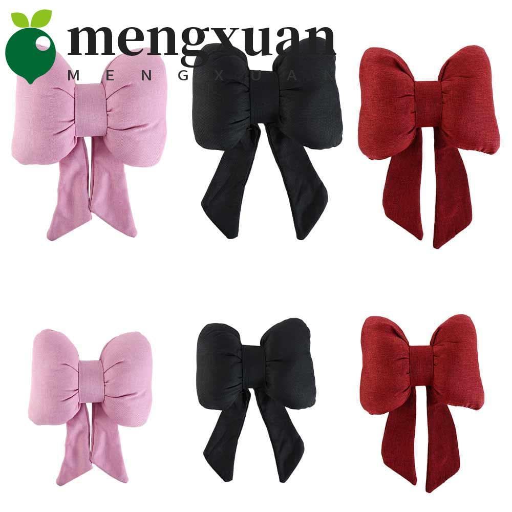 MENGXUAN1 Encosto De Cabeça Do Carro Com Laço De Linho , Fita De Algodão Arco Travesseiro De Pescoço De , Streamer Ajust