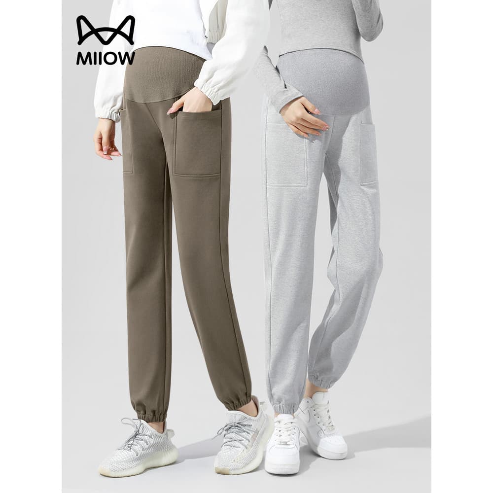 [Liberação] Gato Pessoas Calças de Maternidade Outono Inverno Exterior Desgaste Leggings Calças Forro de Lã de Inverno C