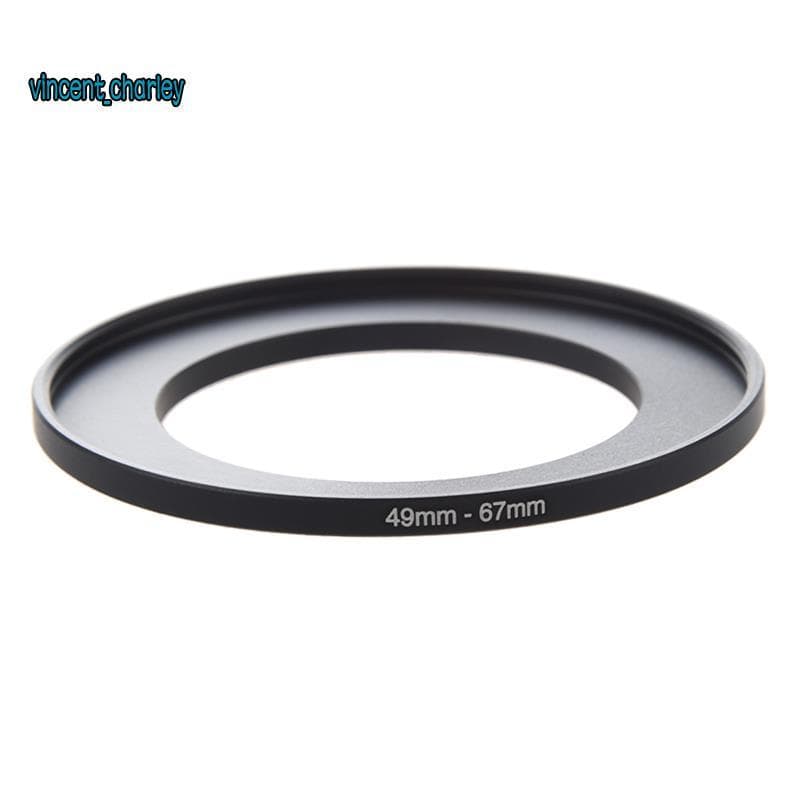 [vincent_c] Anel Intensificador De Filtro De Lente De Câmera Adaptador De 49 Mm-67 Preto