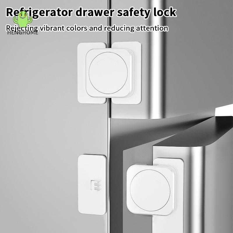 HENGHOME Fechadura De Segurança Para Geladeira Doméstica , Anti-Abertura Porta De E Freezer , Fivela De Armário Multifun