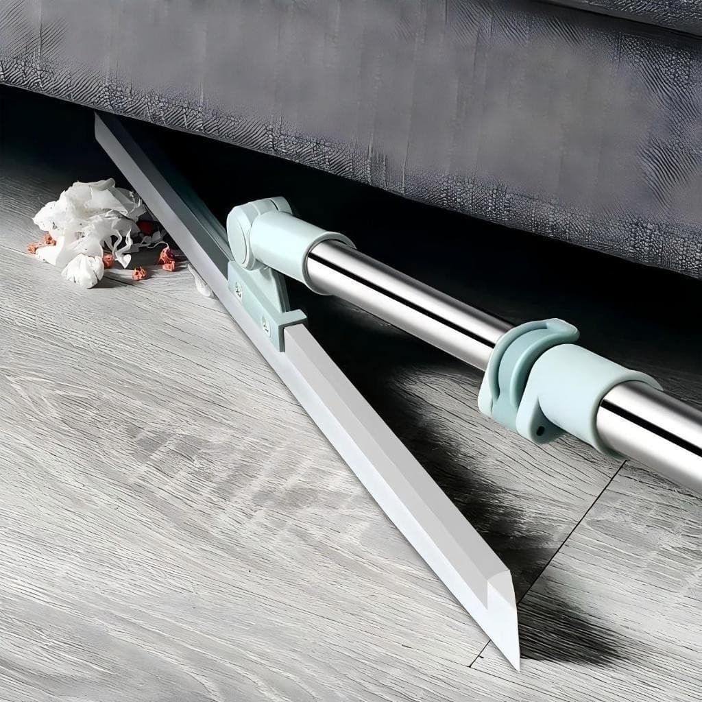 Rodo de Silicone Cabo Para Limpeza de Piso Vidros Com Gancho Secos e Molhados Uso Duplo Vassoura Mágica