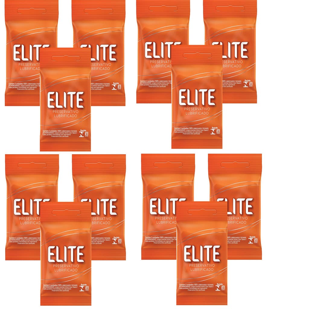 Kit Com 36 Unidades Preservativo Elite Lubrificado - Blowtex