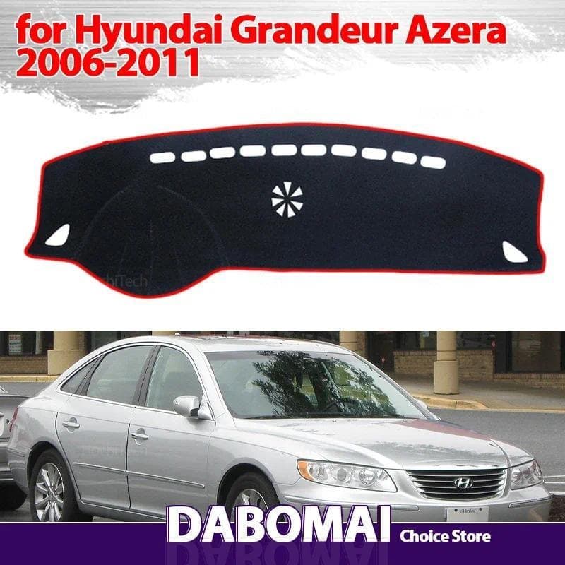 Tapete De Cobertura De Painel Antiderrapante Protege Almofada De Carro Guarda-Sol Para Hyundai Grandeur Azera