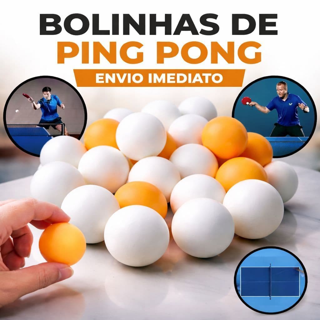Kit 6/12/18 Bolinhas Para Ping Pong Esporte Treinamento Profissional Bola Laranja 4cm Diversão