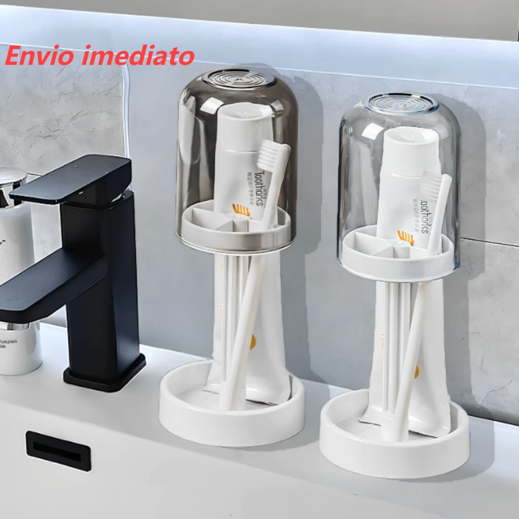 Porta Escova Com Copo E Pasta De Dente À Prova De Poeira Formato De Água-viva