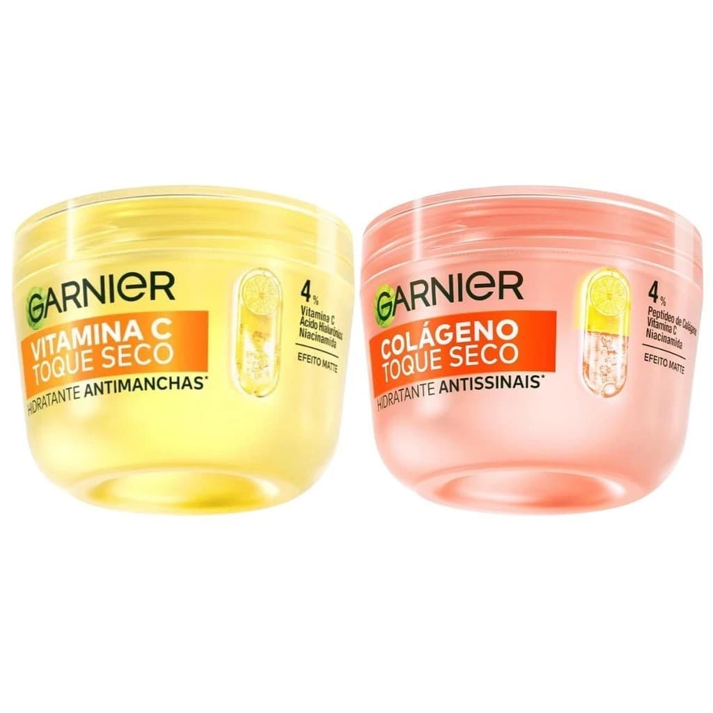 KIT C/ 2 HIDRATANTE GARNIER 85G - 1 COLÁGENO + 1 VITAMINA C