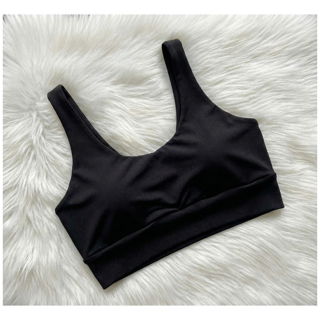 Top Fitness Feminino Cropped Microfibra Sem Bojo Academia