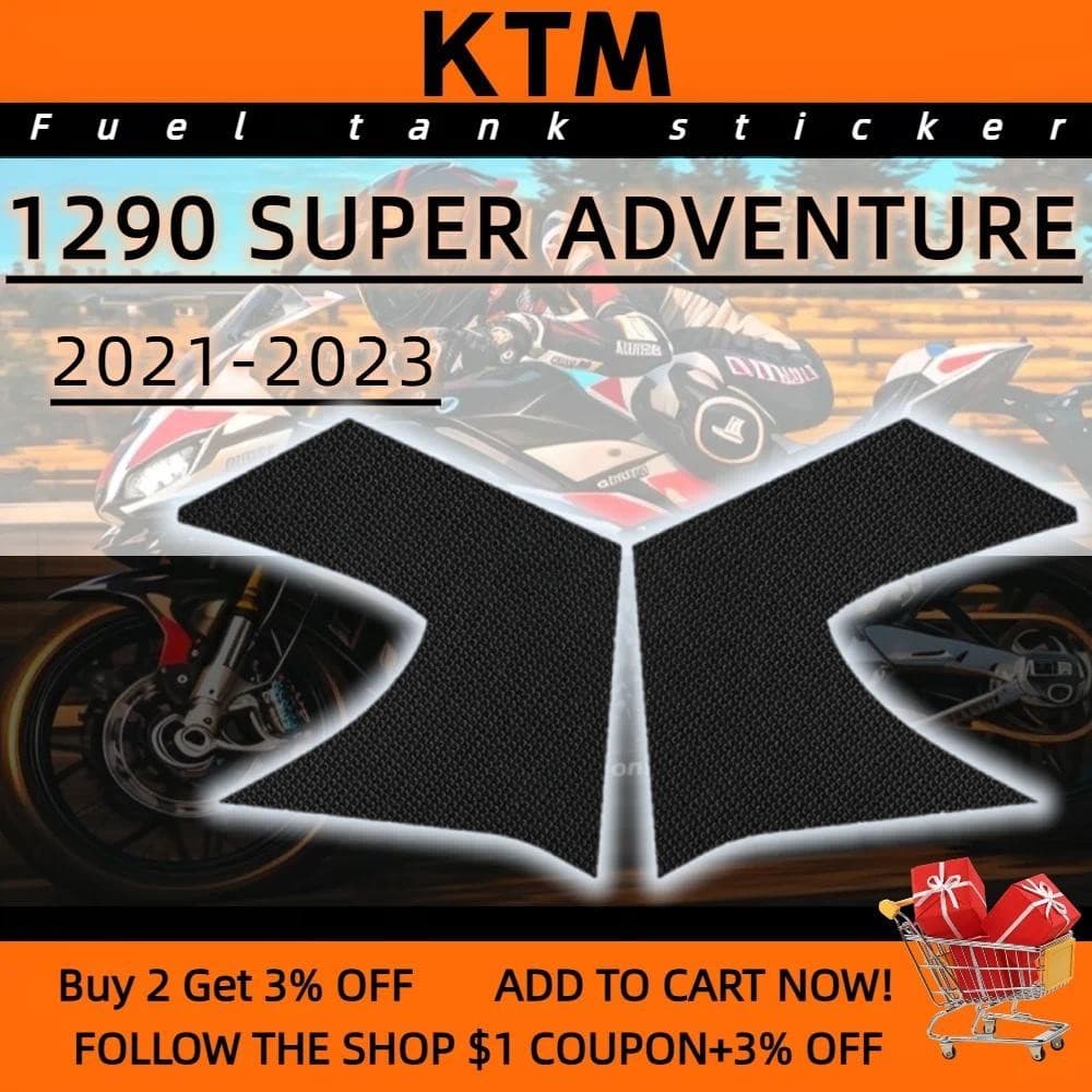 Para KTM 1290 SUPER Aventura 2021-2023 Almofada Do Tanque Da Motocicleta Deslizamento Lado De Combustível Protetor Adesi