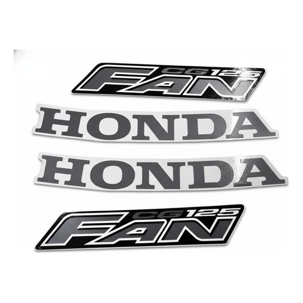 Jogo Kit Adesivo Cg Titan 125 Fan 2008 Preta - Mod. Original
