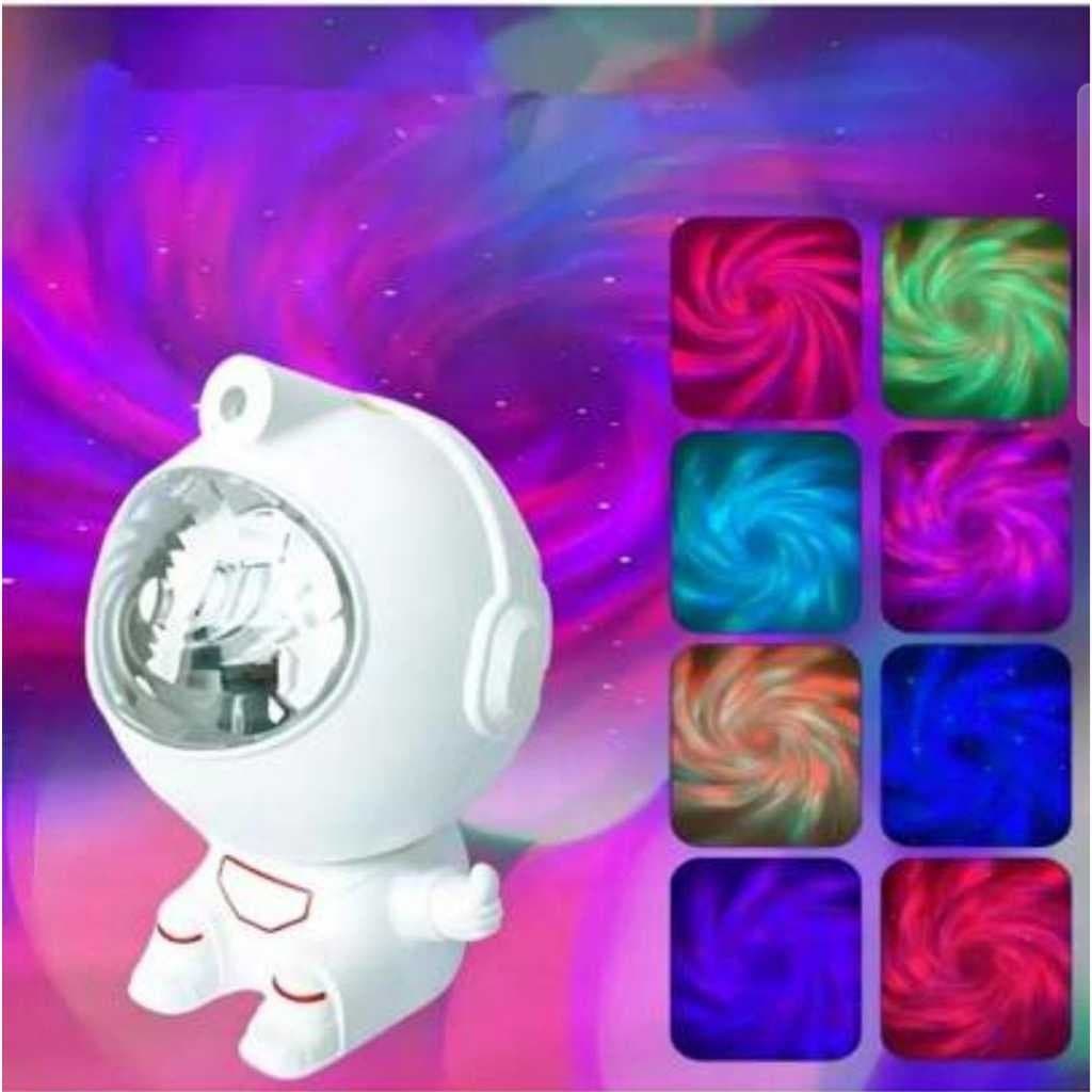 Mini Projetor Astronauta D Galaxy Star, lampada Estrela Noturna SUPERLOJA