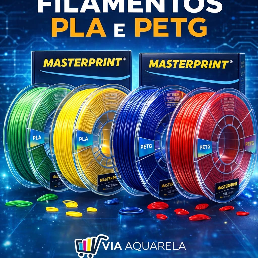 Filamento para impressão 3D Pet-g- PLA 1,75 mm 1 kg Masterprint