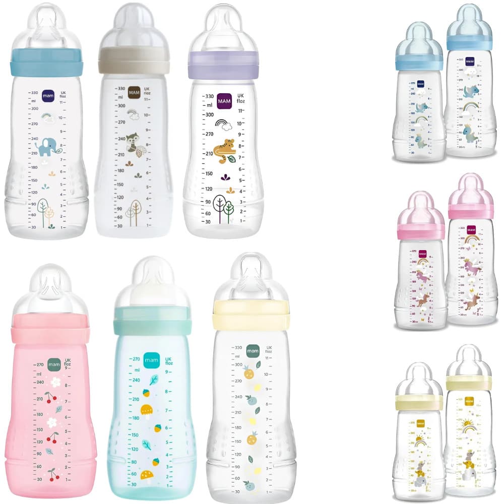 MAMADEIRA EASY ACTIVE 270ML 330ML MAM +2 +4 MESES