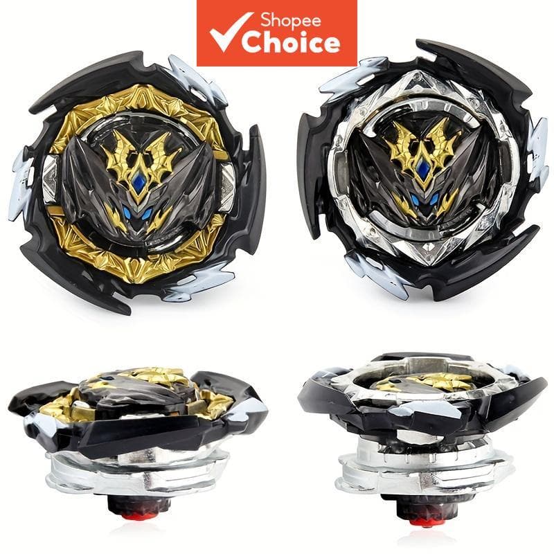  Conjunto de Batalha Gyro B-180 Bey Burst com Lançador de Corda, Pião, Adesivos – Brinquedo de Aniversário para Meninos