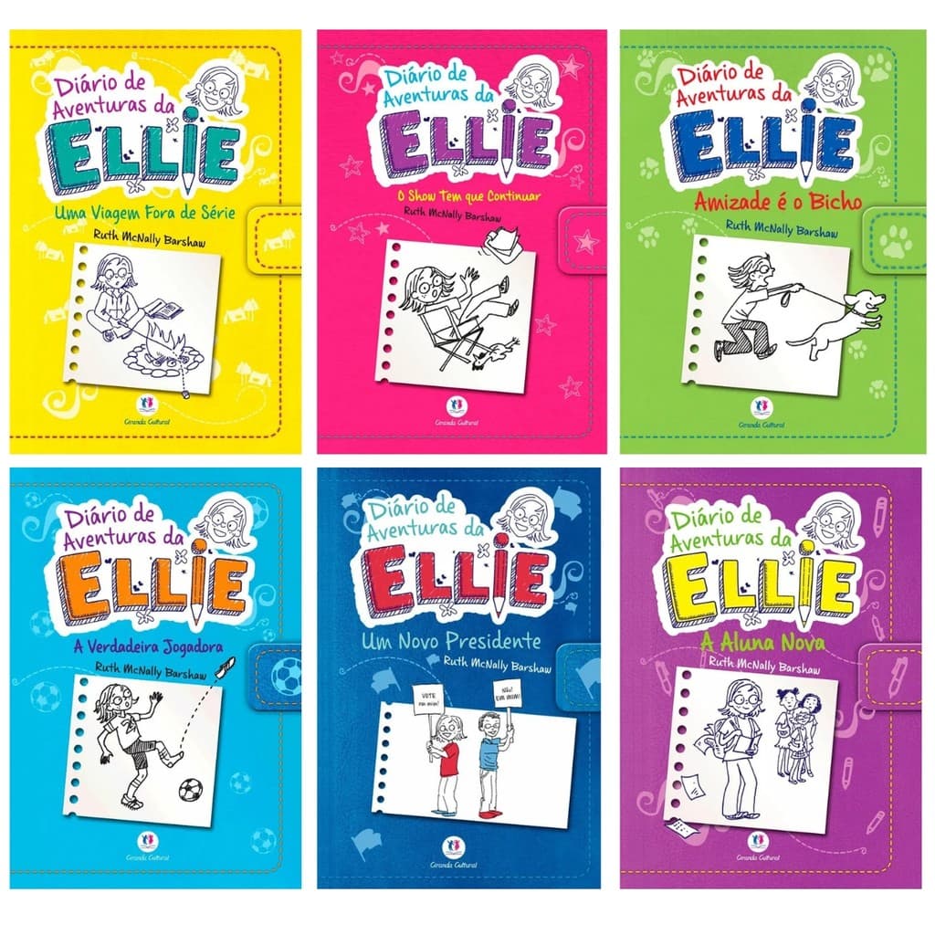 Kit Diário De Aventuras Da Ellie - 06 Livros Coleção Completa