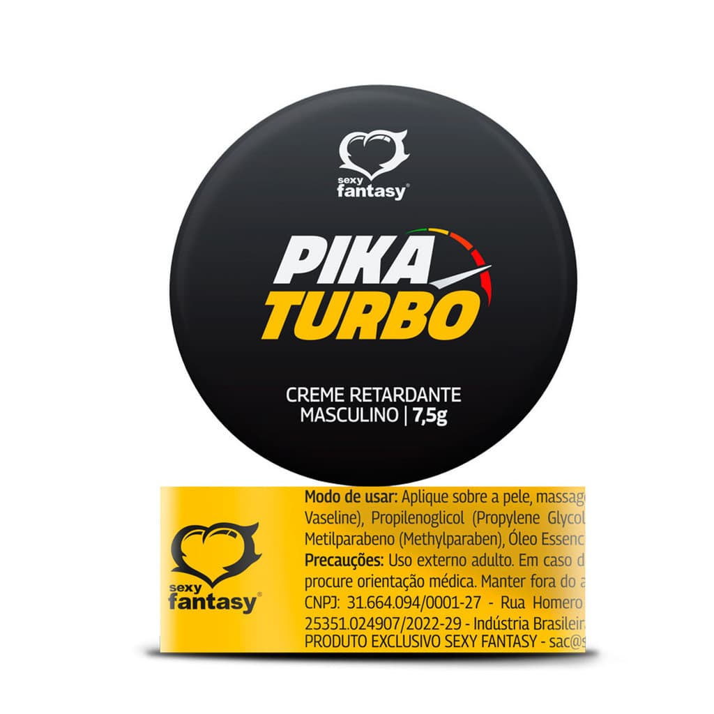 Pomada Retardante Masculina - 7,5 g |Sexy Fantasy Pika Turbo
