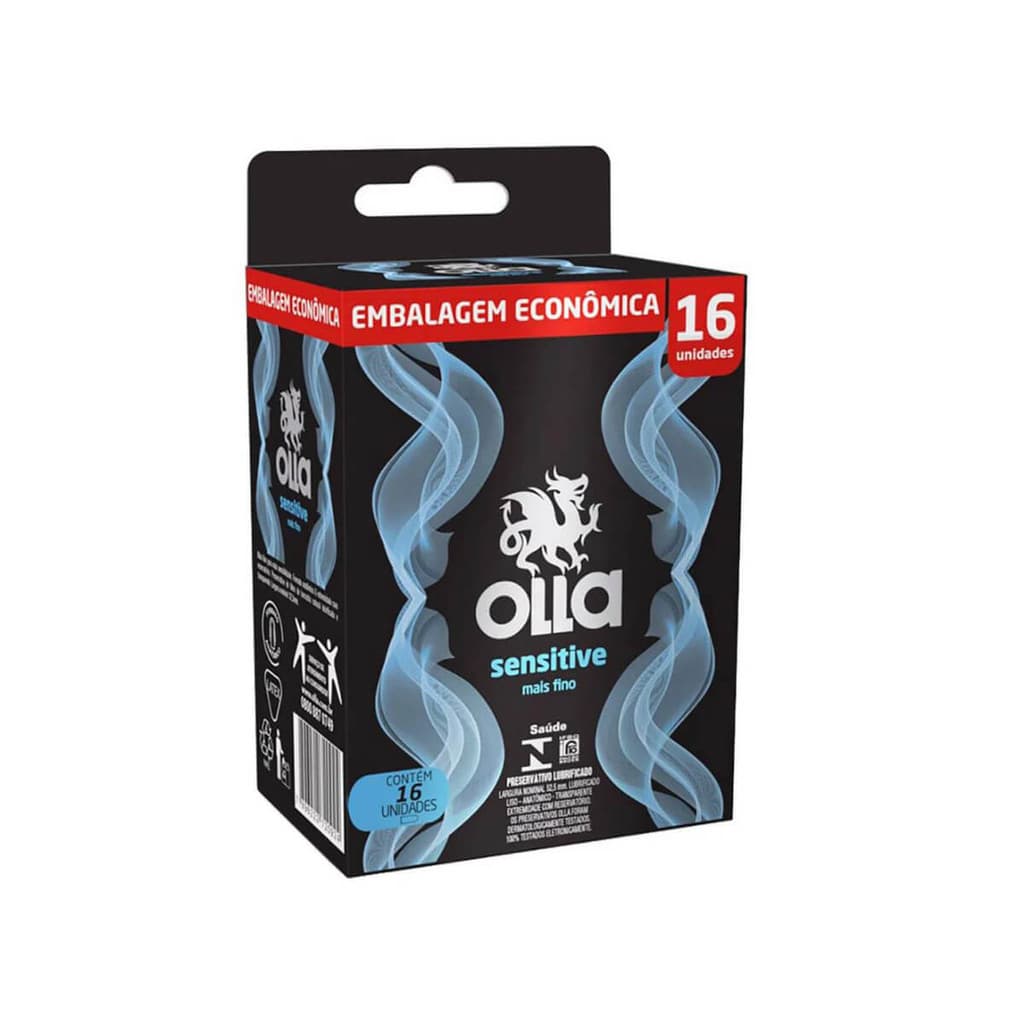 Preservativo Íntimo Mais Fino - 16 Unidades | Olla Sensitive