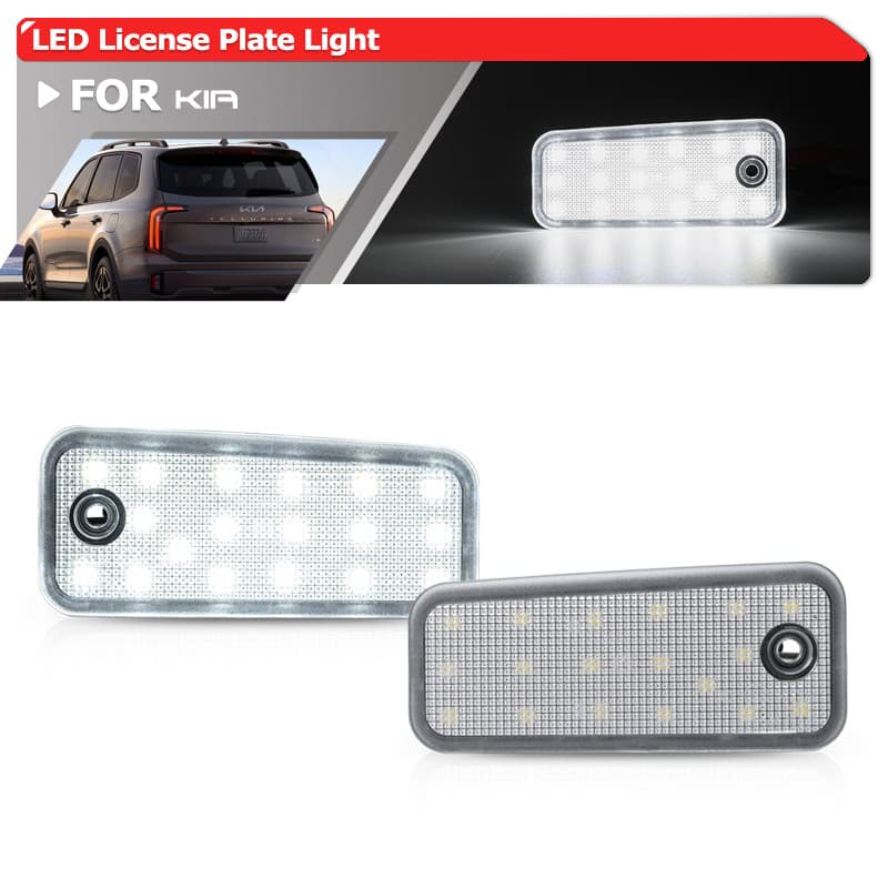 Para Kia Telluride SUV 2020-2023 Carens Gen3 RP/Rondo 2013-2017 Canbus Livre De Erros Branco Led Luzes Da Placa De Licen