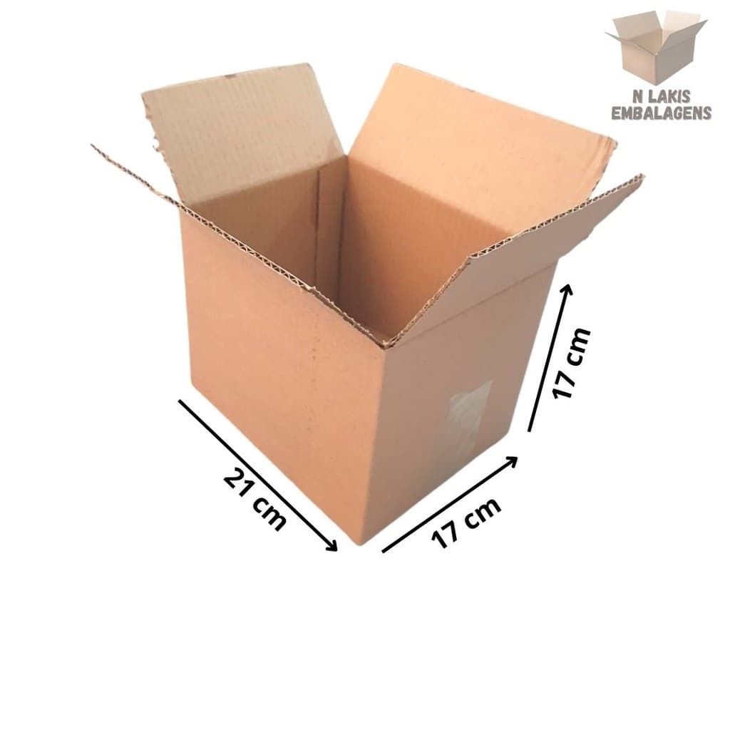25 unidades de caixas de papelão 21x17x17 modelo maleta