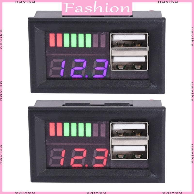 Tomada Energia À Prova D Carga Rápida Voltímetro LED Para Carro 12V 24V