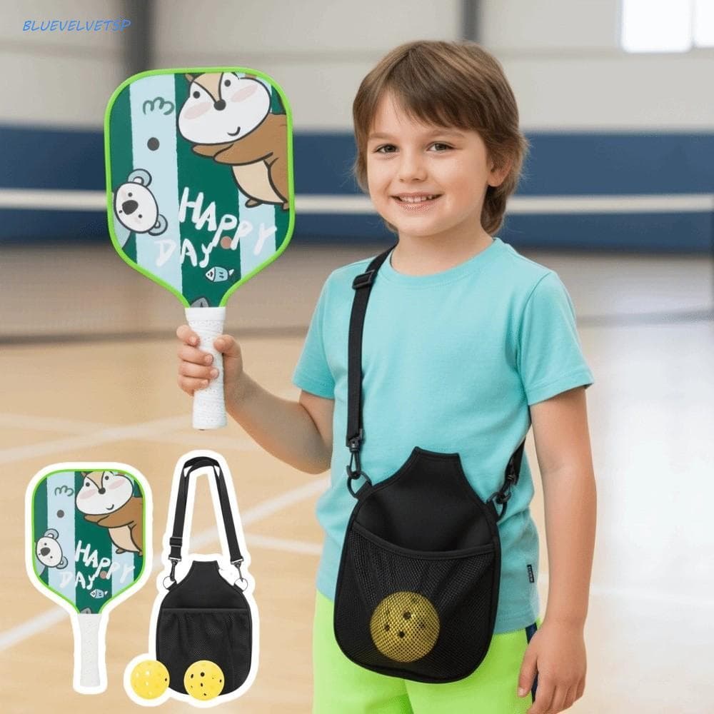 Conjunto De Pickleball Infantil BLUEVELVETSP , Durável De Desenho Animado , Leve