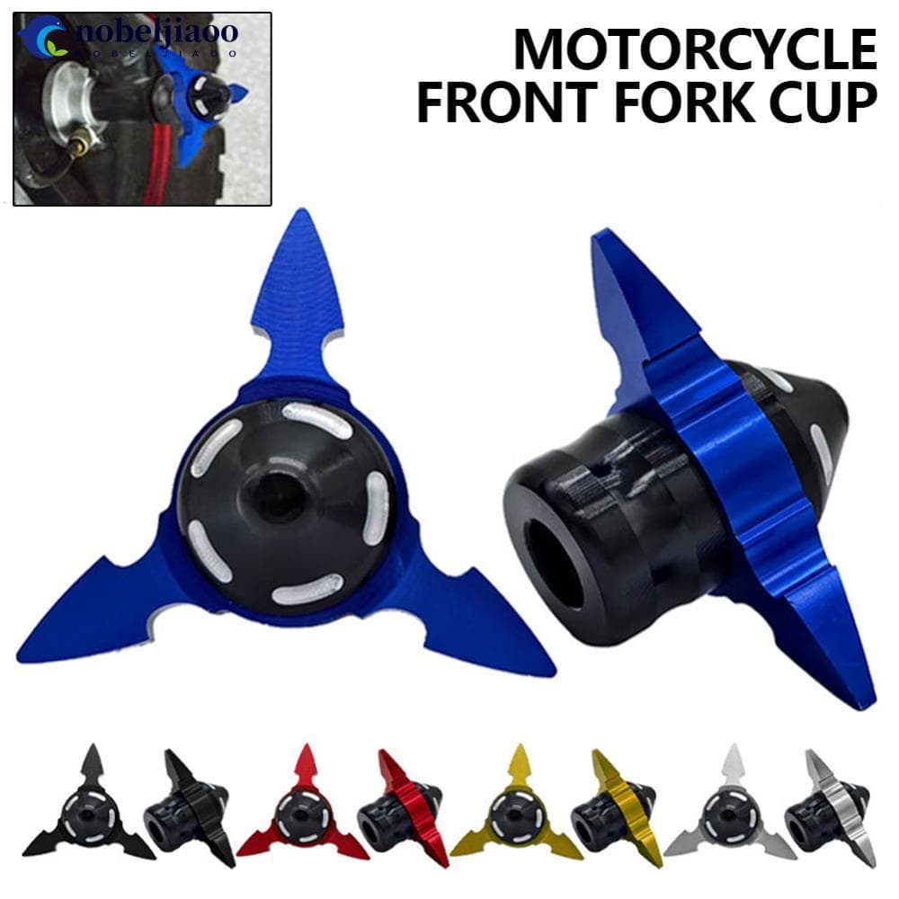 NOBELJIAOO 2 Peças De Alumínio CNC Motocicleta Garfo Dianteiro Quadro Sliders Copo Anticolisão Acessório Resistente Prot