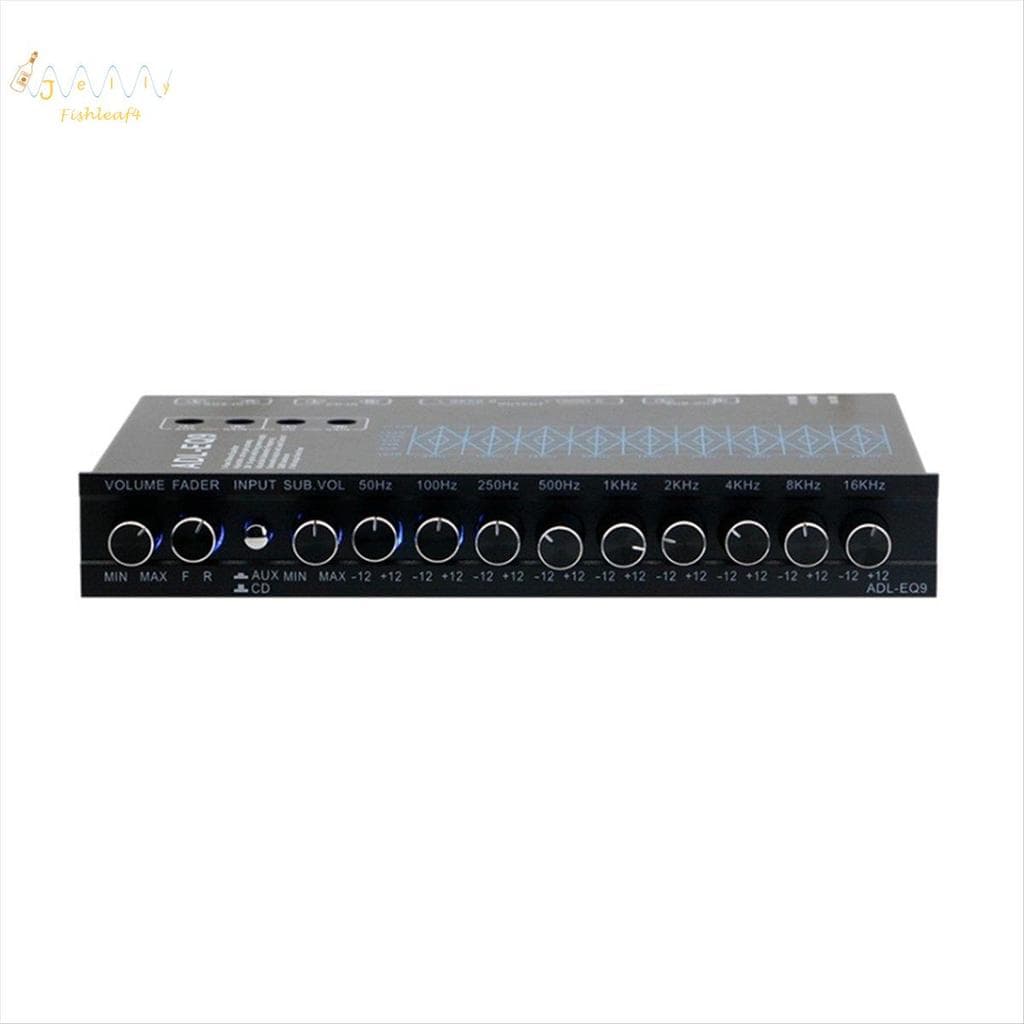 Equalizador De 9 Bandas De Alto Desempenho Equalização 12V DC Para Barco RV Carro Metal Com Saída De Chip De Entrada CD 