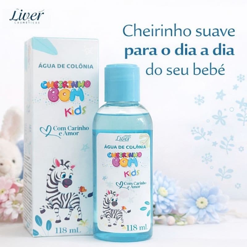 Colônia Infantil Cheirinho Bom Kids Zebrinha 118ml