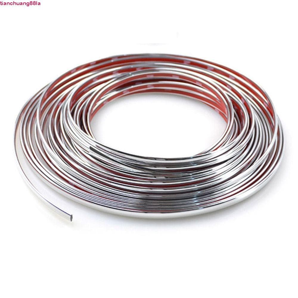 TIANCHUANG Carro Chrome Guarnição Tira Moldagem Estilo Adesivo Guarda Acessórios De Automóveis Do PVC Pára-Choques Prote