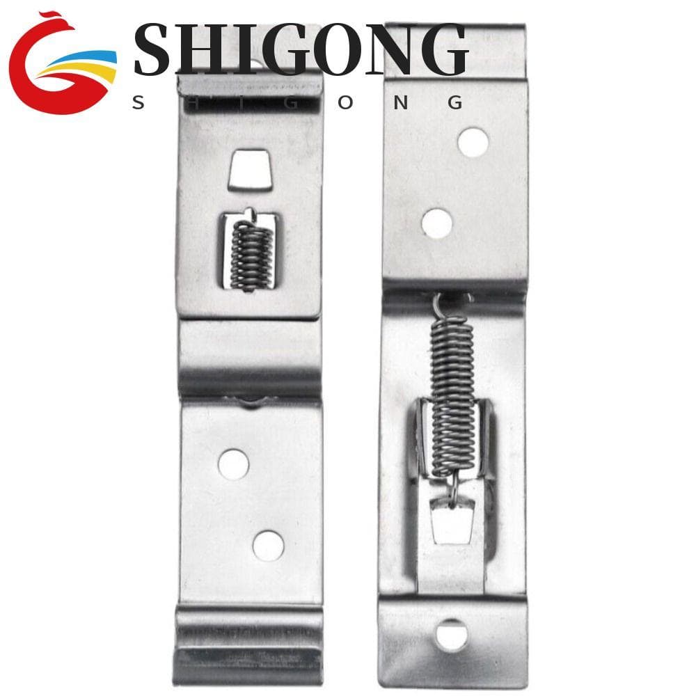 SHIGONG 4 Peças De Clipes De Placa De Identificação De Trailer , Suporte Carro Resistente À Corrosão , Mola