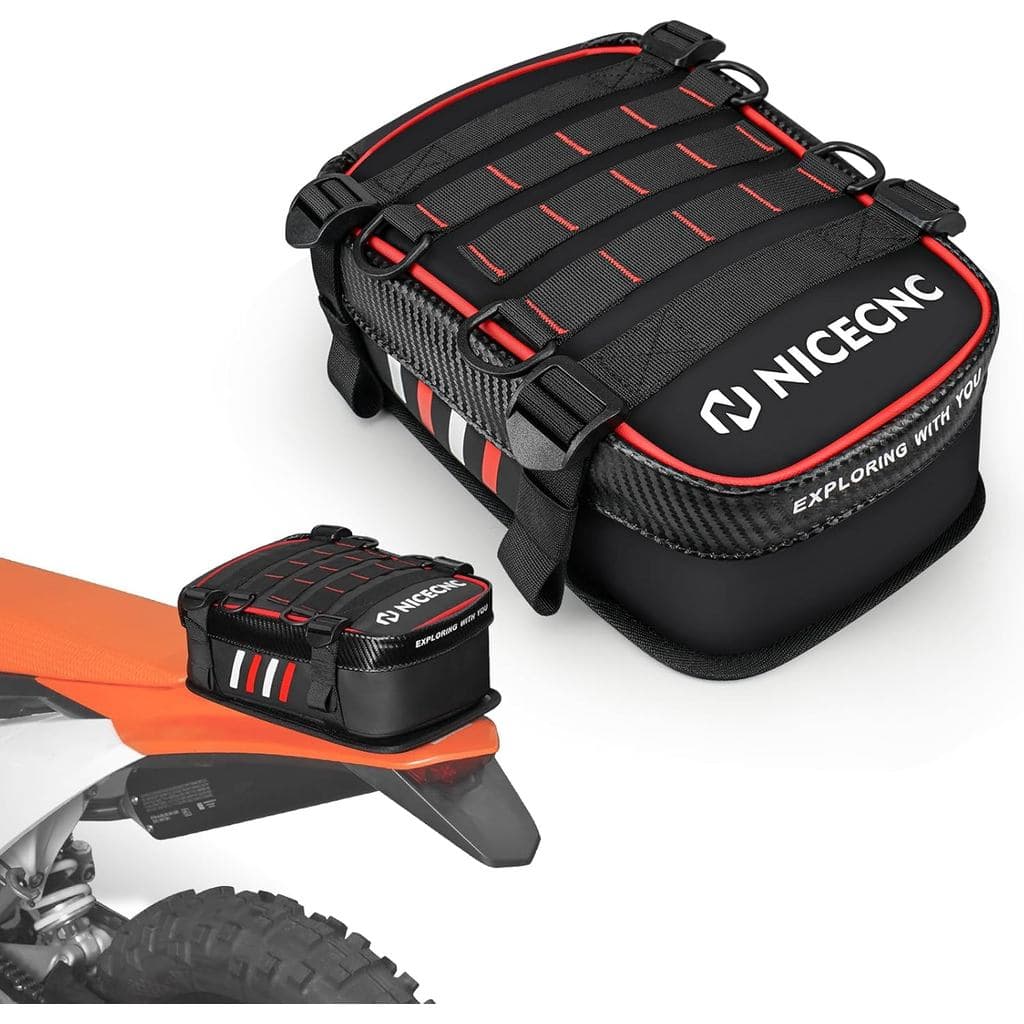 Bolsa de Para-lama para Motocicleta NICECNC com Rolo de Ferramentas - Bolsa de Armazenamento Off-Road à Prova d'Água 500