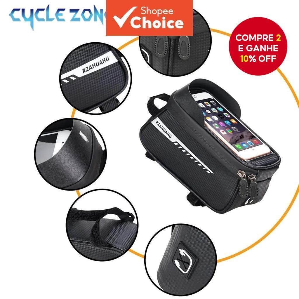 Saco De Bicicleta Feixe Dianteiro Mountain Bike Armazenamento Do Telefone Móvel Equipamentos À Prova Dwaterproof Água Ac